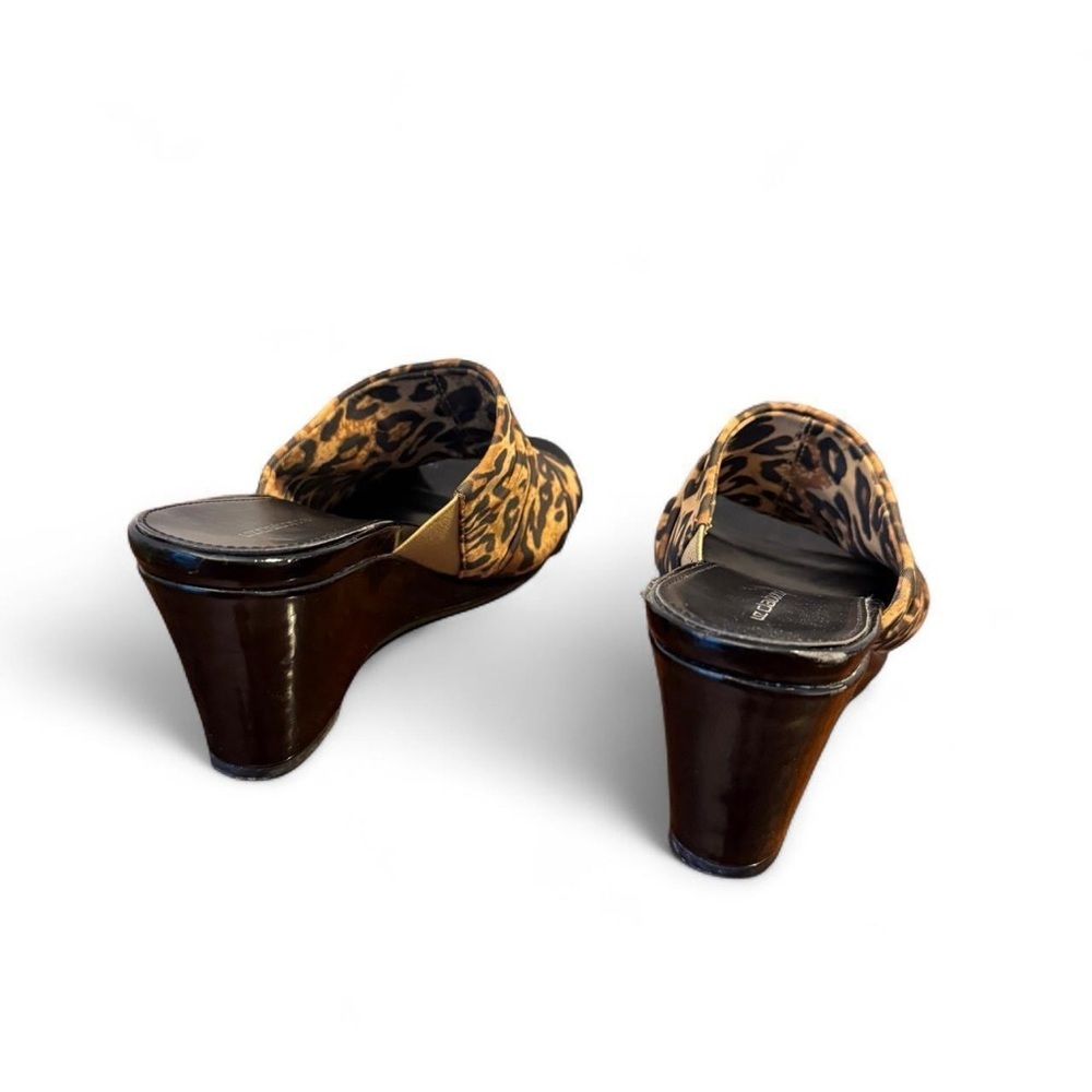 Liz Claiborne Brown Leopard Print Mules - Picture 3 of 4